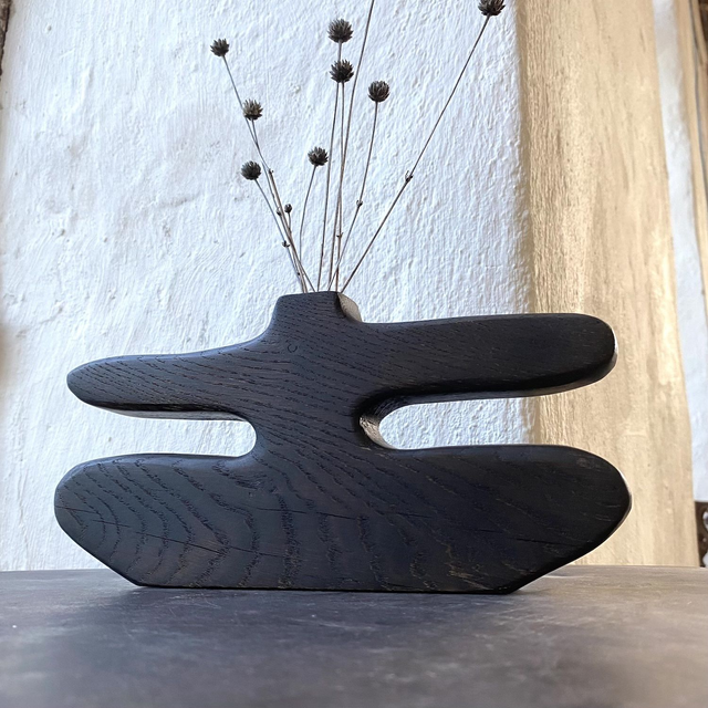 Soliflore Libellule, Chêne ébonisé