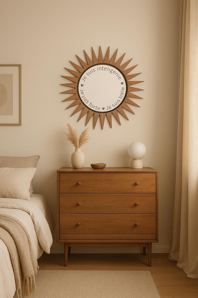 Miroir fleur ou soleil, confiance en soi