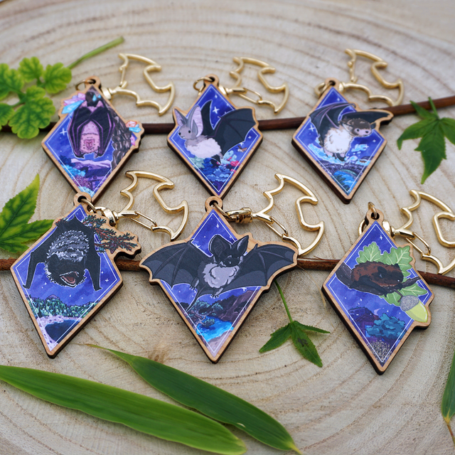 Porte-clé en bois - Série 1