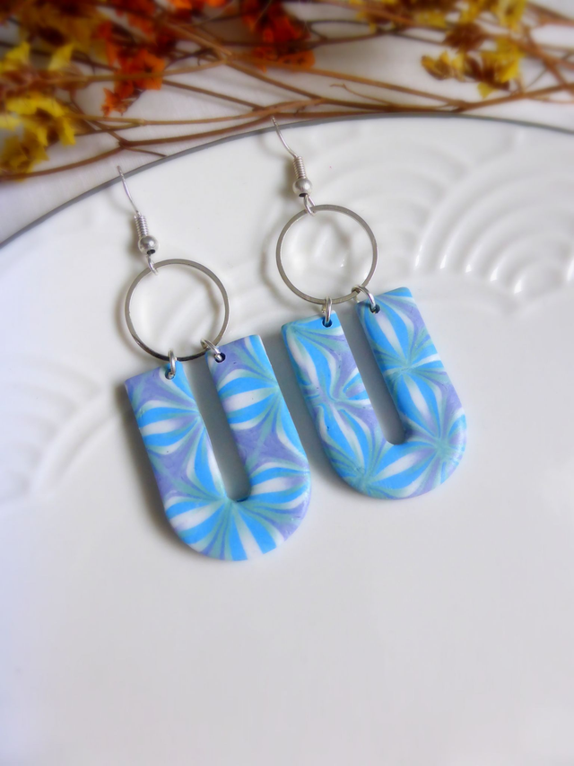 Boucles d'oreilles U - Kaléido d'Azur