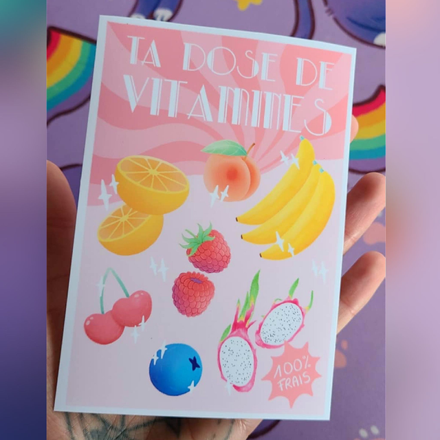 Illustration A6 Ta dose de vitamines 