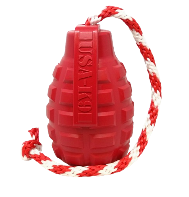 Grenade USA-K9 - Jouet à mâcher - Jouet de récompense.