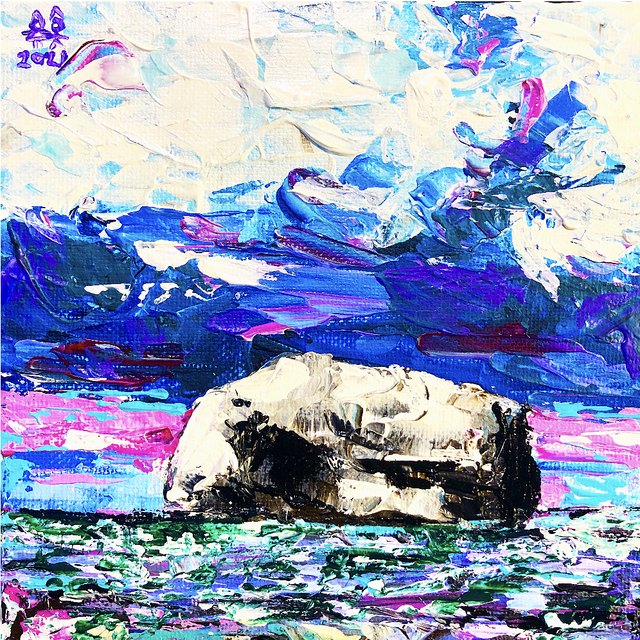 X4 Prints -The Bass Rock, North Berwick 8"x8" (£7.50 per unit)