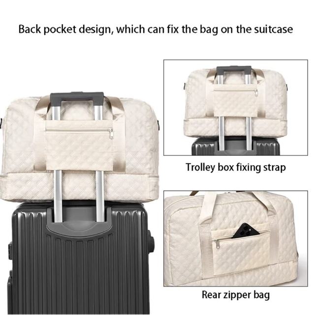 SAC DE VOYAGE GRIS ARGENT