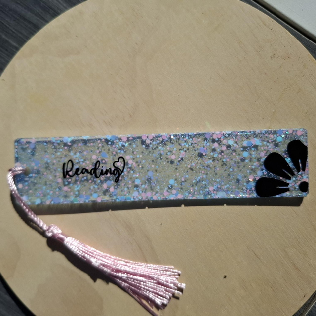 Marque page pailleté