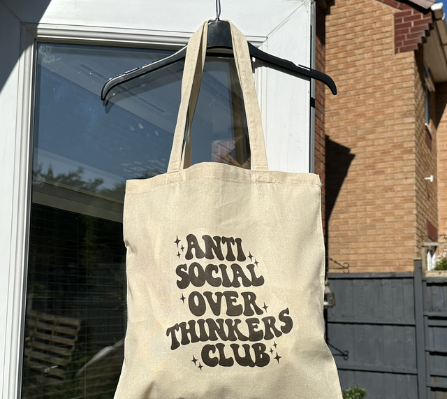 Anti Social Over Thinkers Club Tote Bag