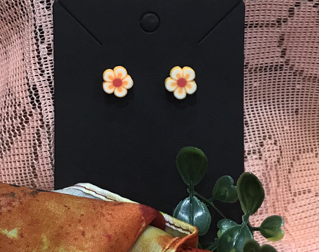 Children Orange Earrings - CCOE03