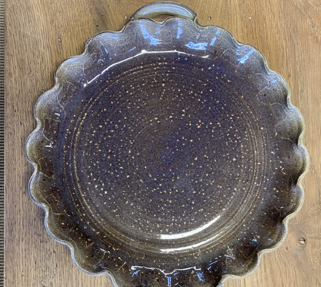 Plat à tarte en terre cuite