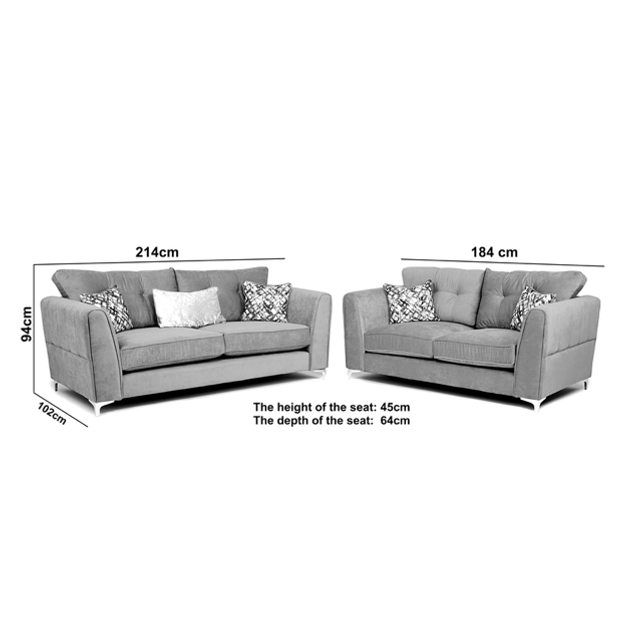 Serena 3+2 Sofa Set