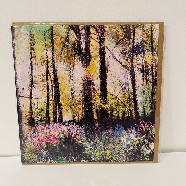 Greetings card- Lindean Bluebell Woods