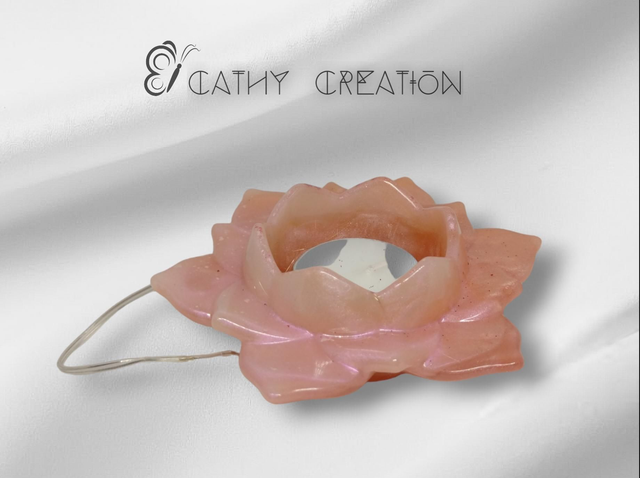 Bougeoir fleur de lotus rose lumineux 