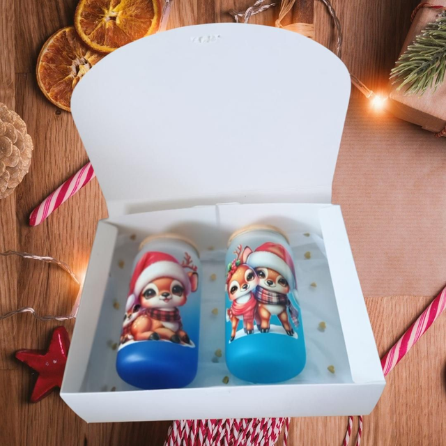 Coffret verre à paille 