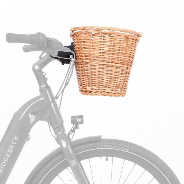 Borough Wicker Basket with Handles and mounting bracket