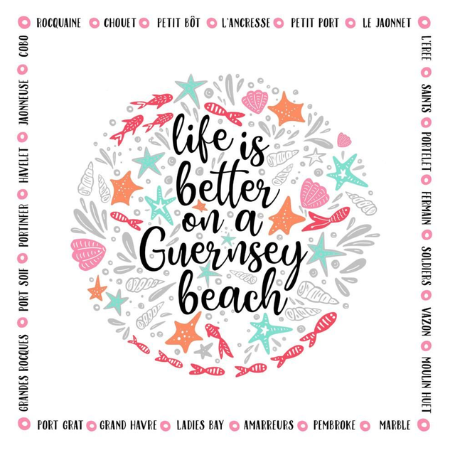 X01 PRINTS - LIFE IS BETTER [RED] PRINT 30cm x 30cm