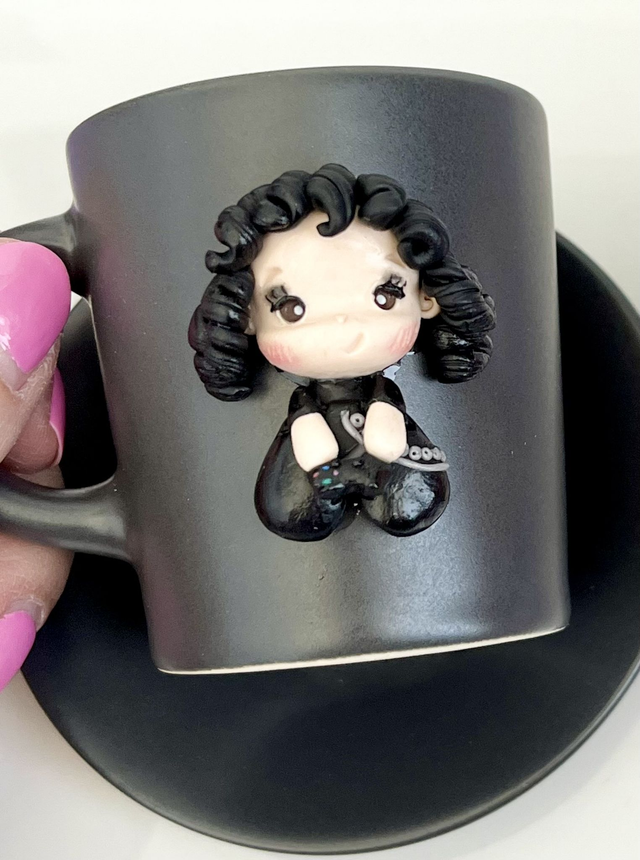 SU ORDINAZIONE - Tazzina da caffè e piattino con personalizzazione PacioMe