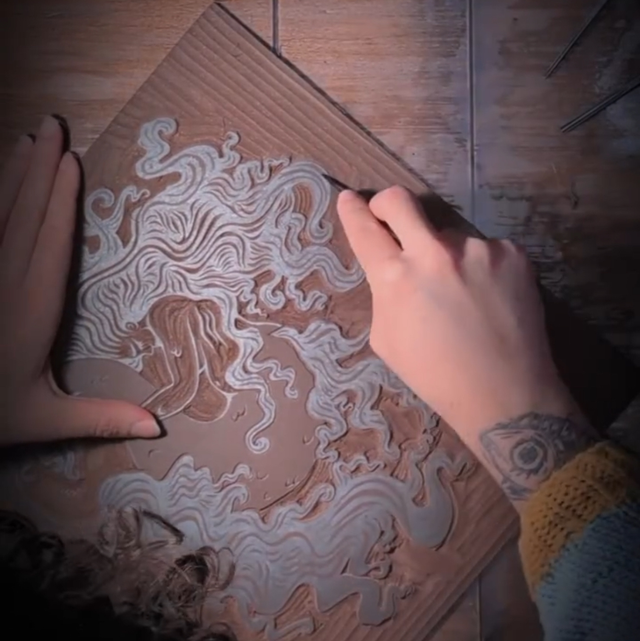 Événement privé - SAM 15 NOV • atelier Linogravure 14h-16h30