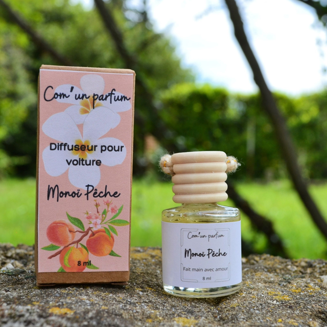 Diffuseur pour voiture Monoï Pêche 8ml