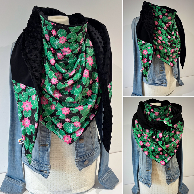 Maxi chèche, écharpe Happy Verdi 