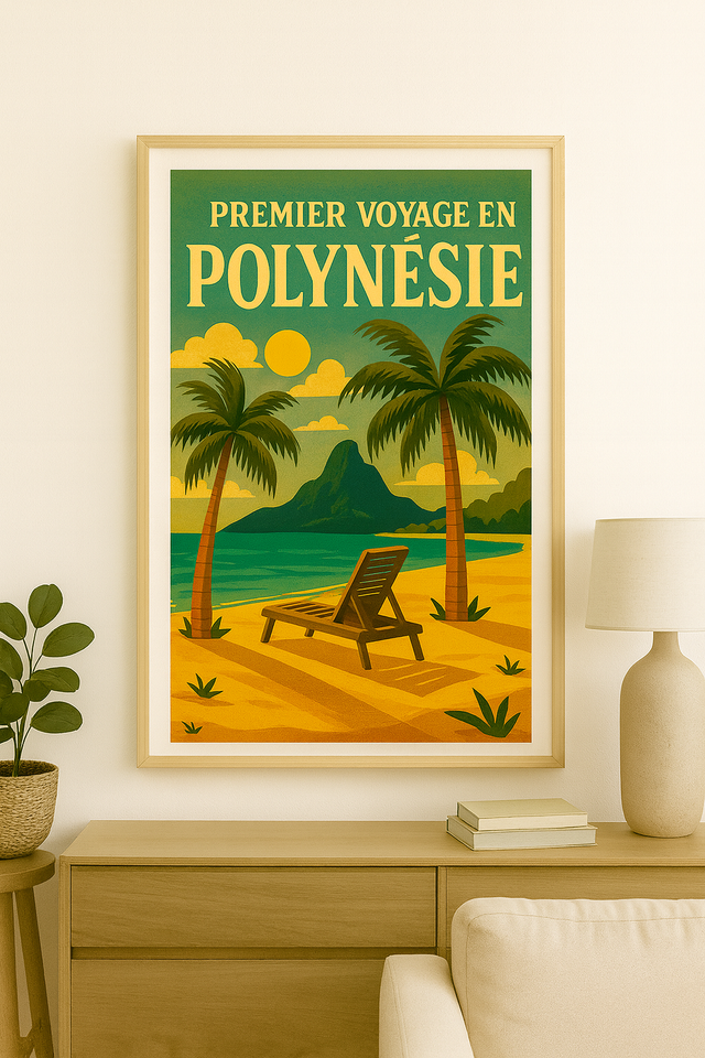 Affiche photo – Premier voyage en Polynésie