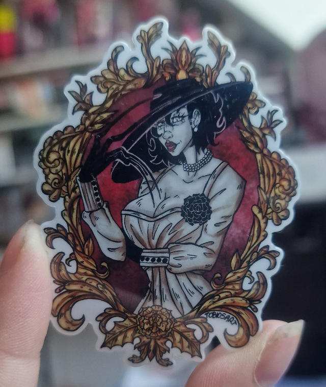 Resident Evil Lady Dimitrescu Vinyl Sticker 
