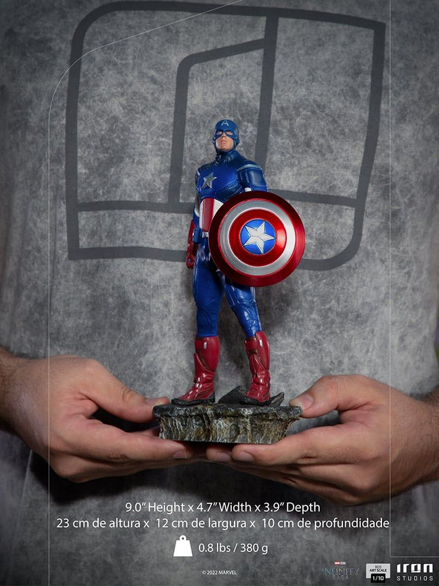 Captain America battle NY-Statue BDS Art Scale 1/10 23cm-INFINITY SAGA      Paga in 3 Rate Senza Interessi con PayPal!