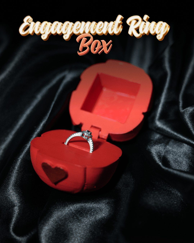 Caixa de Anel Coração