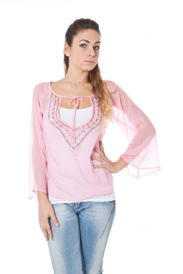 PHARD T-SHIRT MANICHE LUNGHE DONNA ROSA