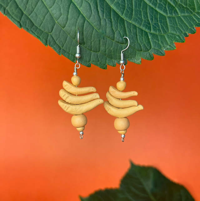 Brinco Pássaros Longo Prata