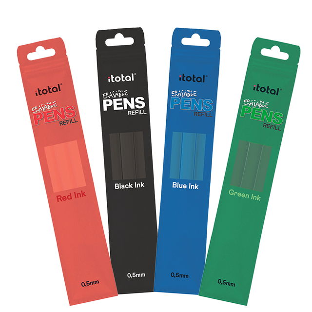 Set 3 Refill per Penne Cancellabili a Gel iTotal – Punta 0,5 mm