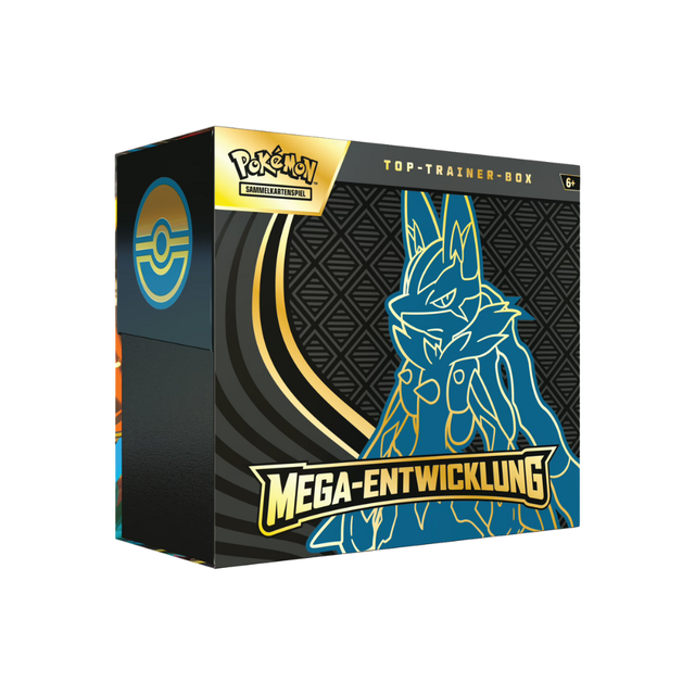 Vorverkauf: Mega Entwicklung - Top Trainer Box - Lucario (Versand ab 26.09.)
