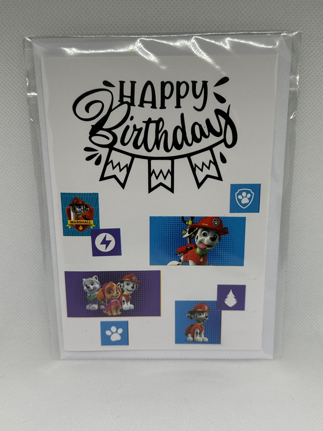 Geburtstagskarte Paw Patrol 3