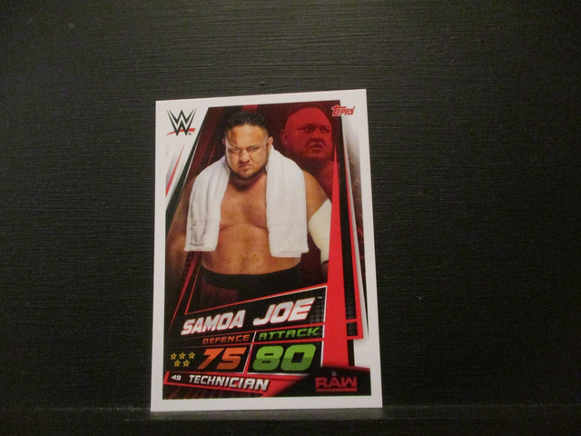 Samoa Joe - Raw Slam Attax Universe Original Trading Card #49