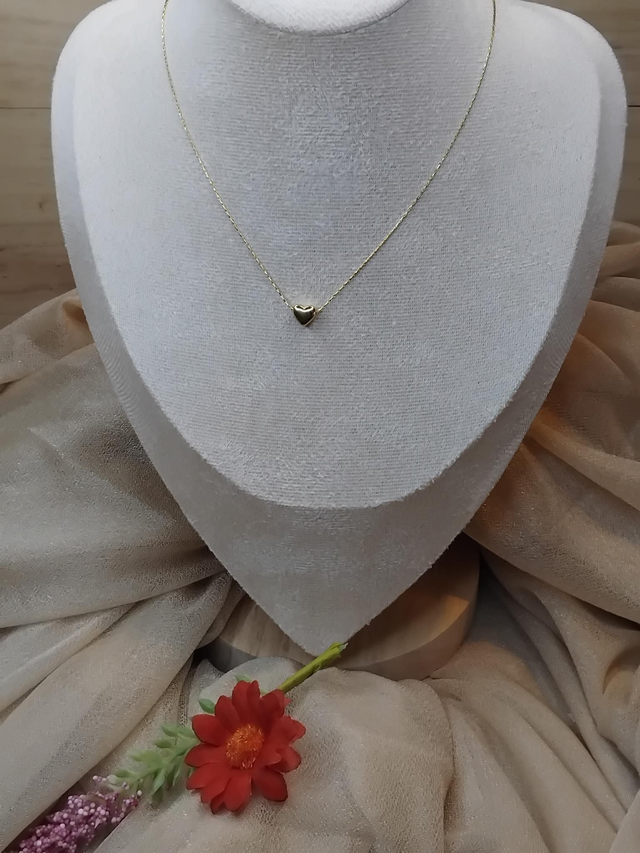 Collier cœur en acier inoxydable 