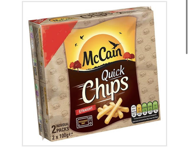 McCain Quick Chips Straight 2 x 100g (200g) 