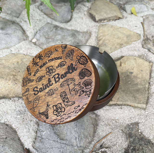 Cendrier gravé « saint Barthélémy »