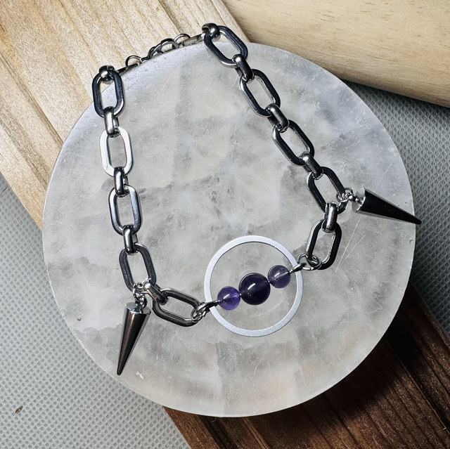 Bracelet DIVERGENTE améthyste 