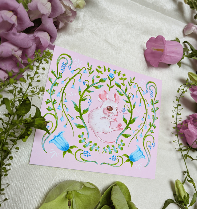 Print Sous les Clochettes Bleues