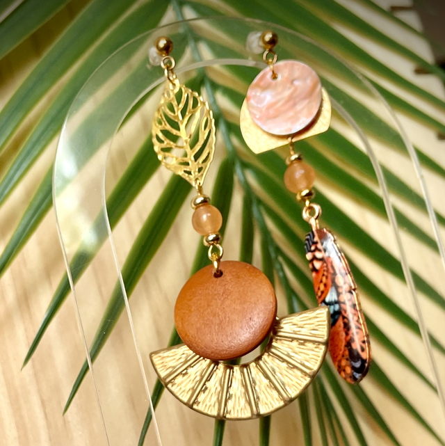 Boucles Nana Cornaline