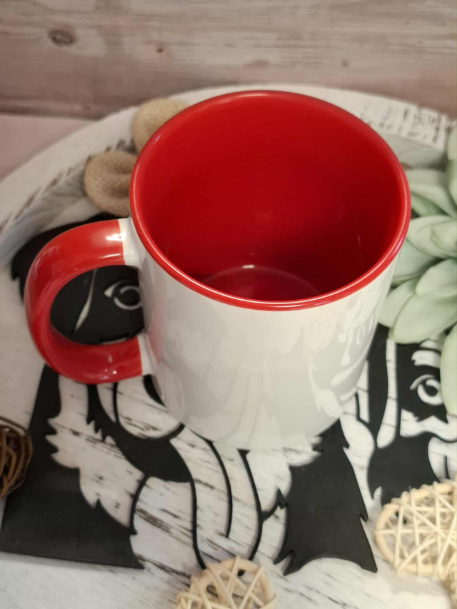 Mug rouge à personnaliser