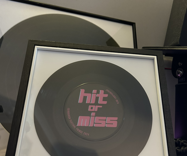 Framed 7” vinyl record