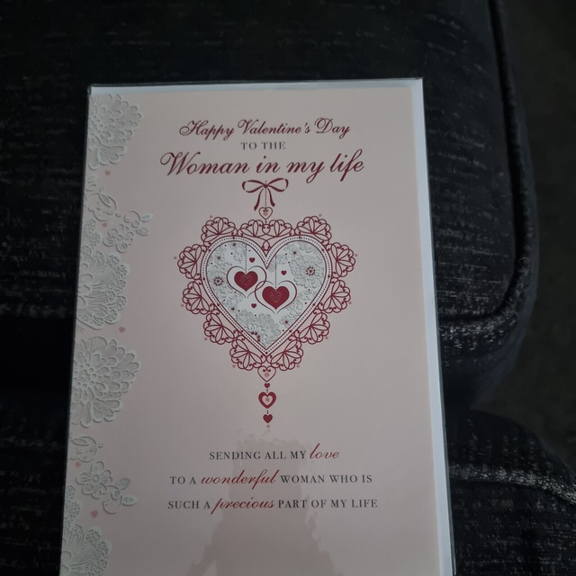 Woman in My Life valentines Card 