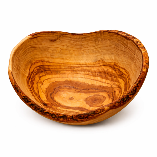 Bowl – Round – Live Edge – Tuscan Olive Wood