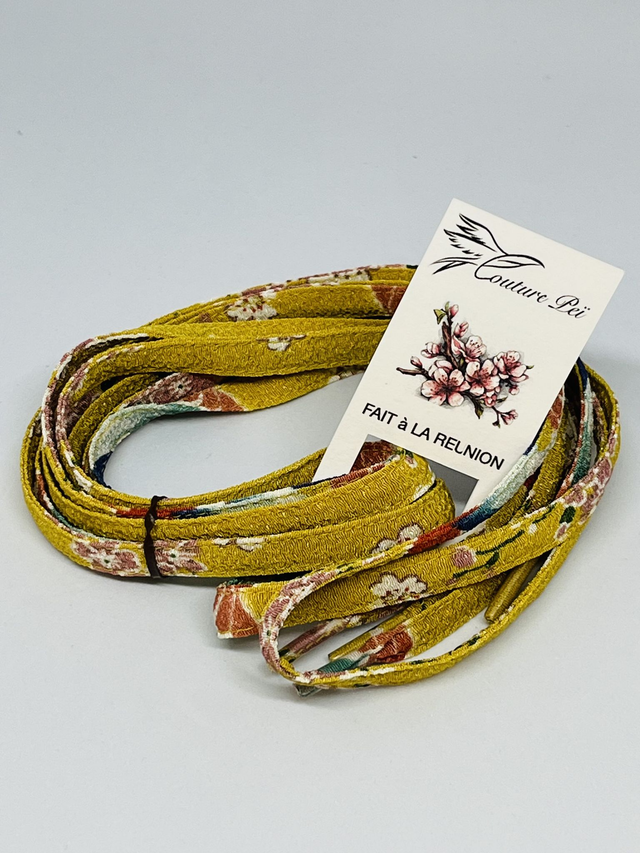 Lacet collection "Japon" safran 120 cm