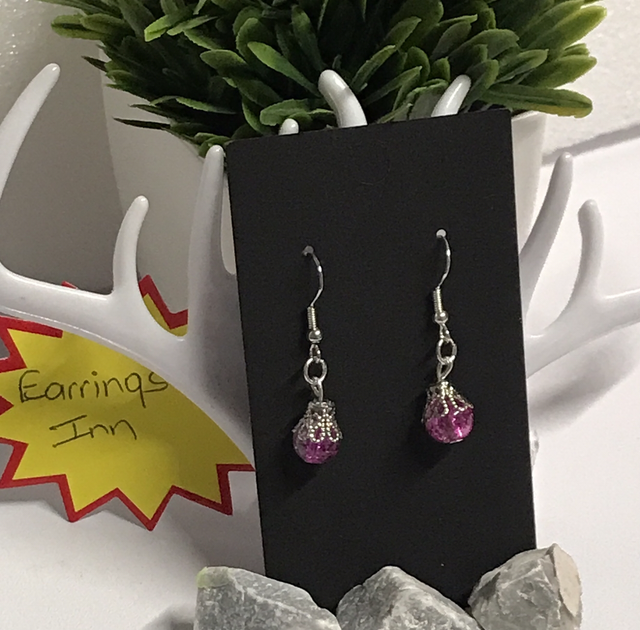 Rose Pink Dangling Earrings - RPD21