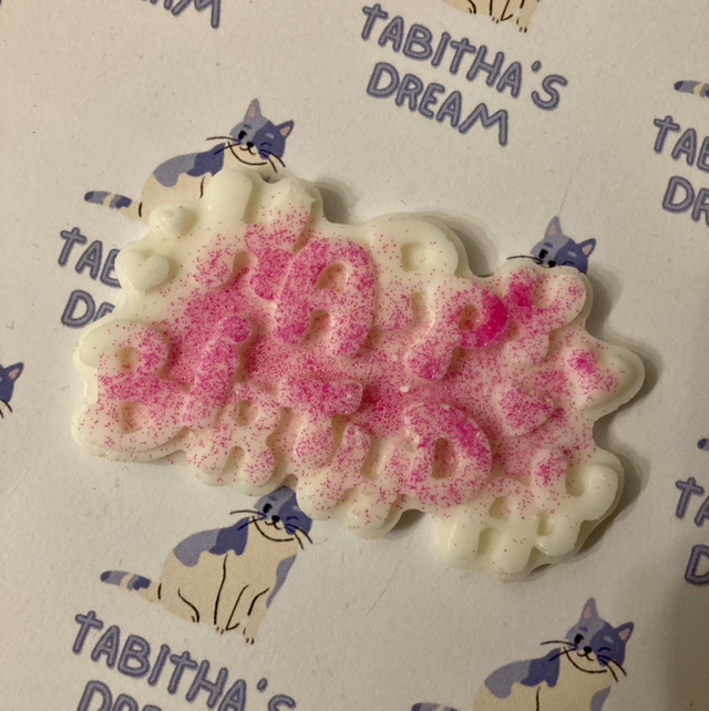 Happy birthday wax melt snow fairy 