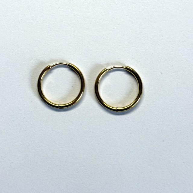 Créoles métal doré 