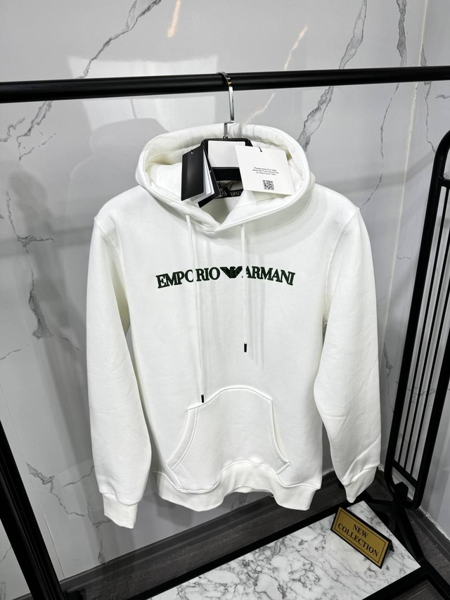 Emporio Armani Jaka ar izšūtu logotipu un kapuci