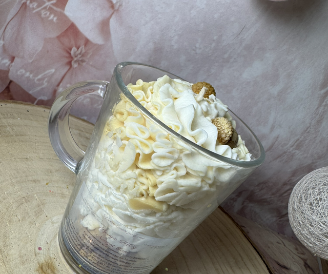 Bougie exquise nougat blanc