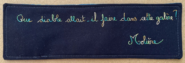 Marque-Page brodé "Molière"
