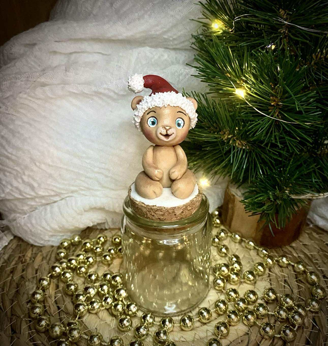 Noël Décoration Fiole ourson